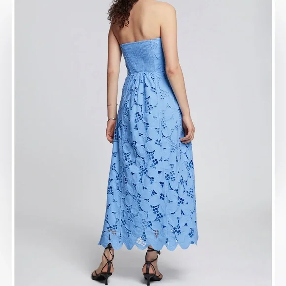 NWT & Other Stories Boned Broderie Anglaise Maxi Dress - Picture 3 of 4